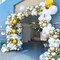 White and Gold Balloons Garland Kit, 120PCS White Metallic Gold Confetti Balloon Arch Kit for Birthday Wedding Engagements Graduation Baby Bridal Shower Anniversary Party Decorations